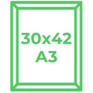 30cm X 42cm - A3 - Green Print