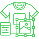 Folii pentru bumbac A4 sau A3 - Green Print