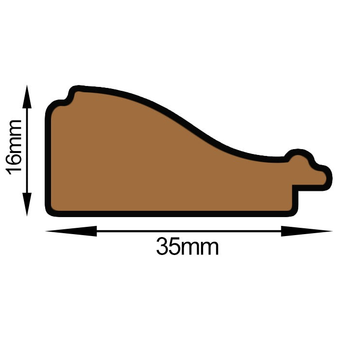 Rama foto Malaga crem+argintiu A3