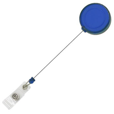 Clips retractabil albastru