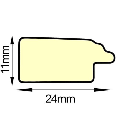 Rama foto Madrid crem+auriu A3 FA3-01 - Green Print