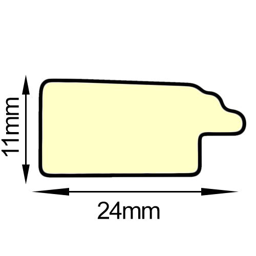 Rama foto Madrid crem+auriu A5 FA5-01 - Green Print