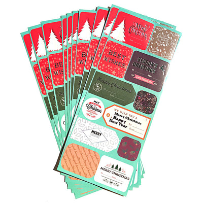 Pachet stickere Craciun5 - set 120 buc