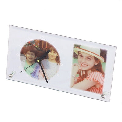 Ceas sticla sublimare dreptunghi 30x16 CS3016 - Green Print