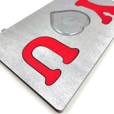 Rama foto lemn argintie YOU