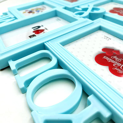 Rama foto colaj bleu YOU & ME 6 poze