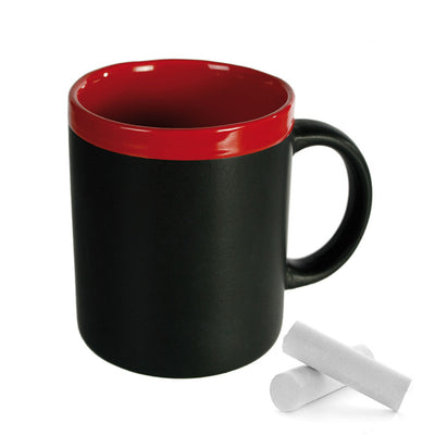 Cana ceramica tabla cu creta - rosu