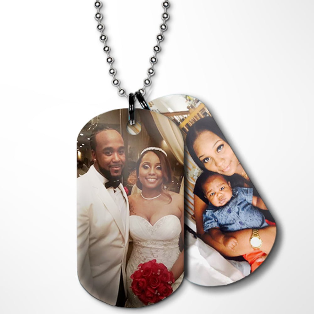 Colier metalic sublimare MILITARY DGTG5301 - Green Print