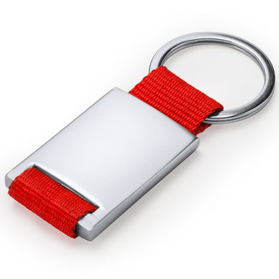 Breloc metalic cu banda textil