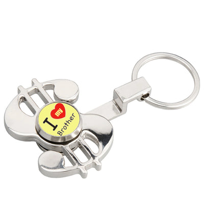 Breloc metalic cu spinner sublimabil - DOLLAR