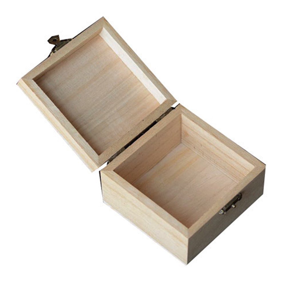 Cutie lemn patrata MICA 8x8x5 cm WD10605 - Green Print