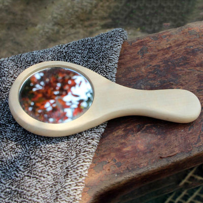 Oglinda lemn mica 11,5 cm