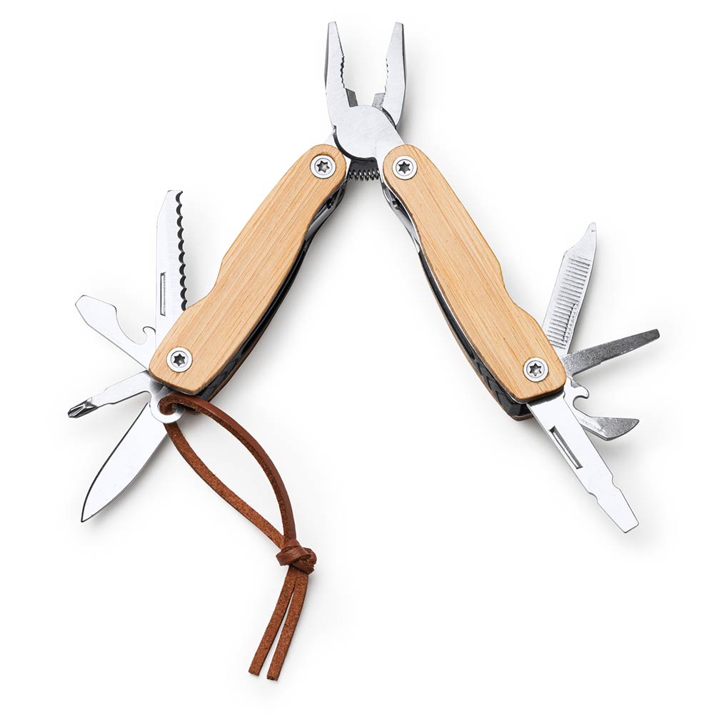 Patent de buzunar multifunctional 12in1 cu maner de lemn