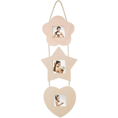 Rama foto lemn floare stea inima WD303314 - Green Print