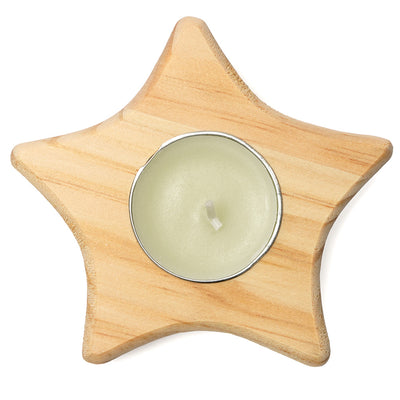 Suport lumanare din lemn - STEA