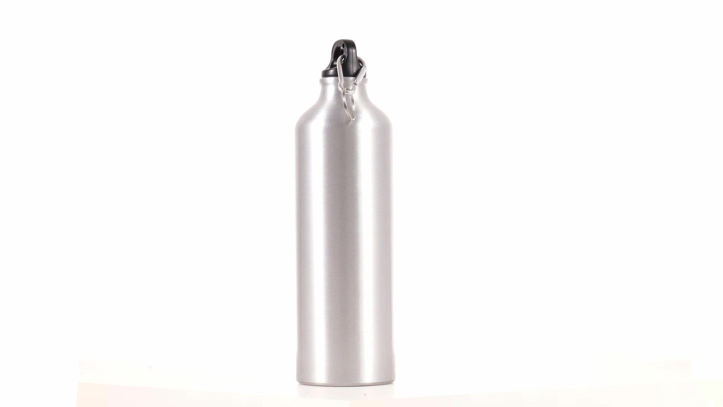 Спортна бутилка сребриста 750ml за сублимация