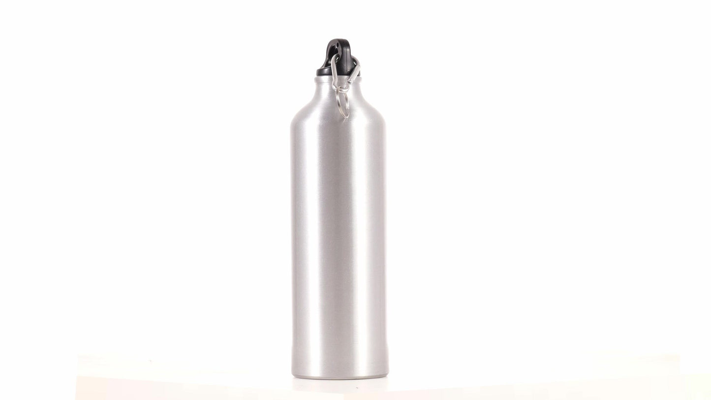 Спортна бутилка сребриста 750ml за сублимация