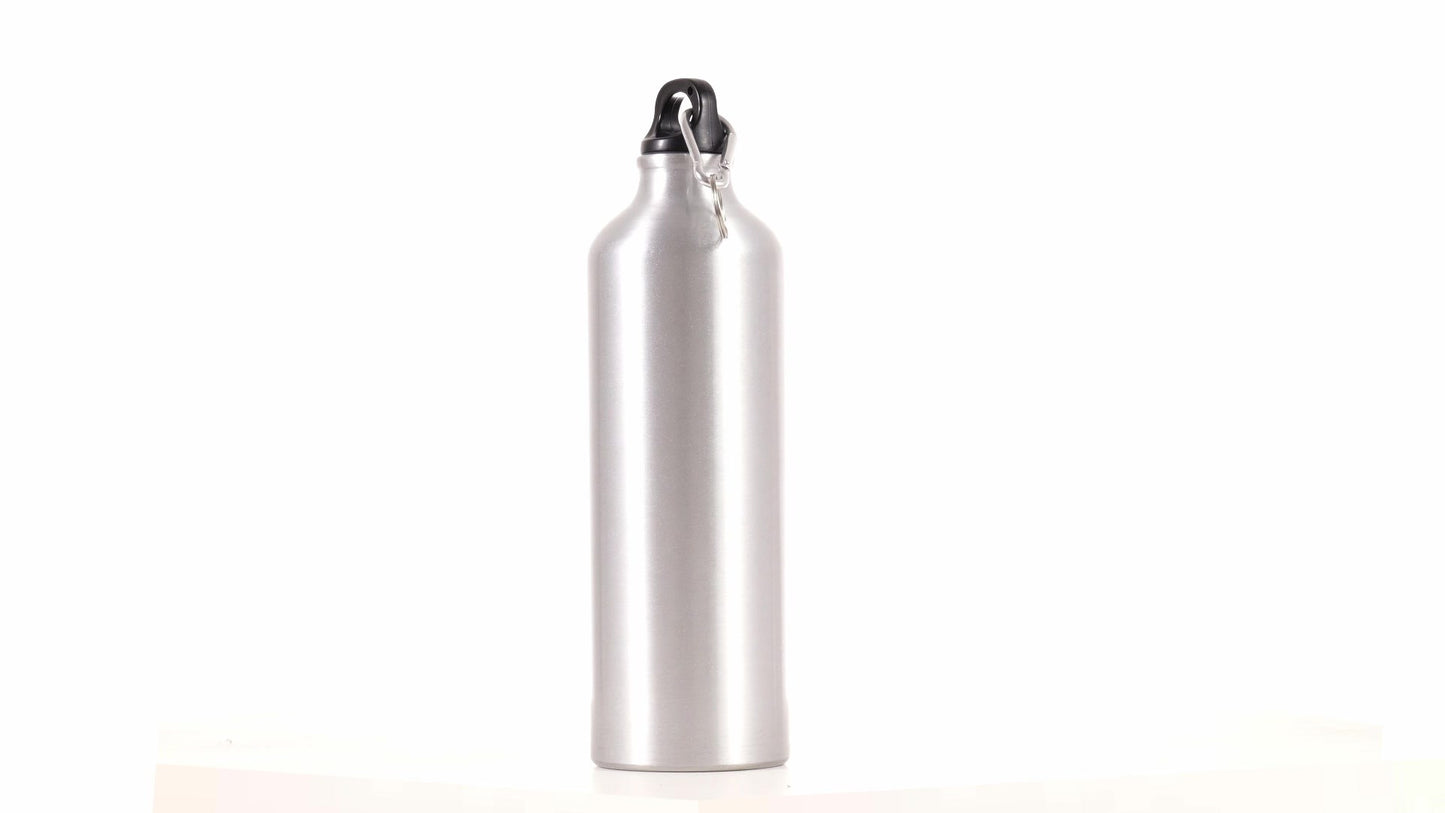Спортна бутилка сребриста 750ml за сублимация
