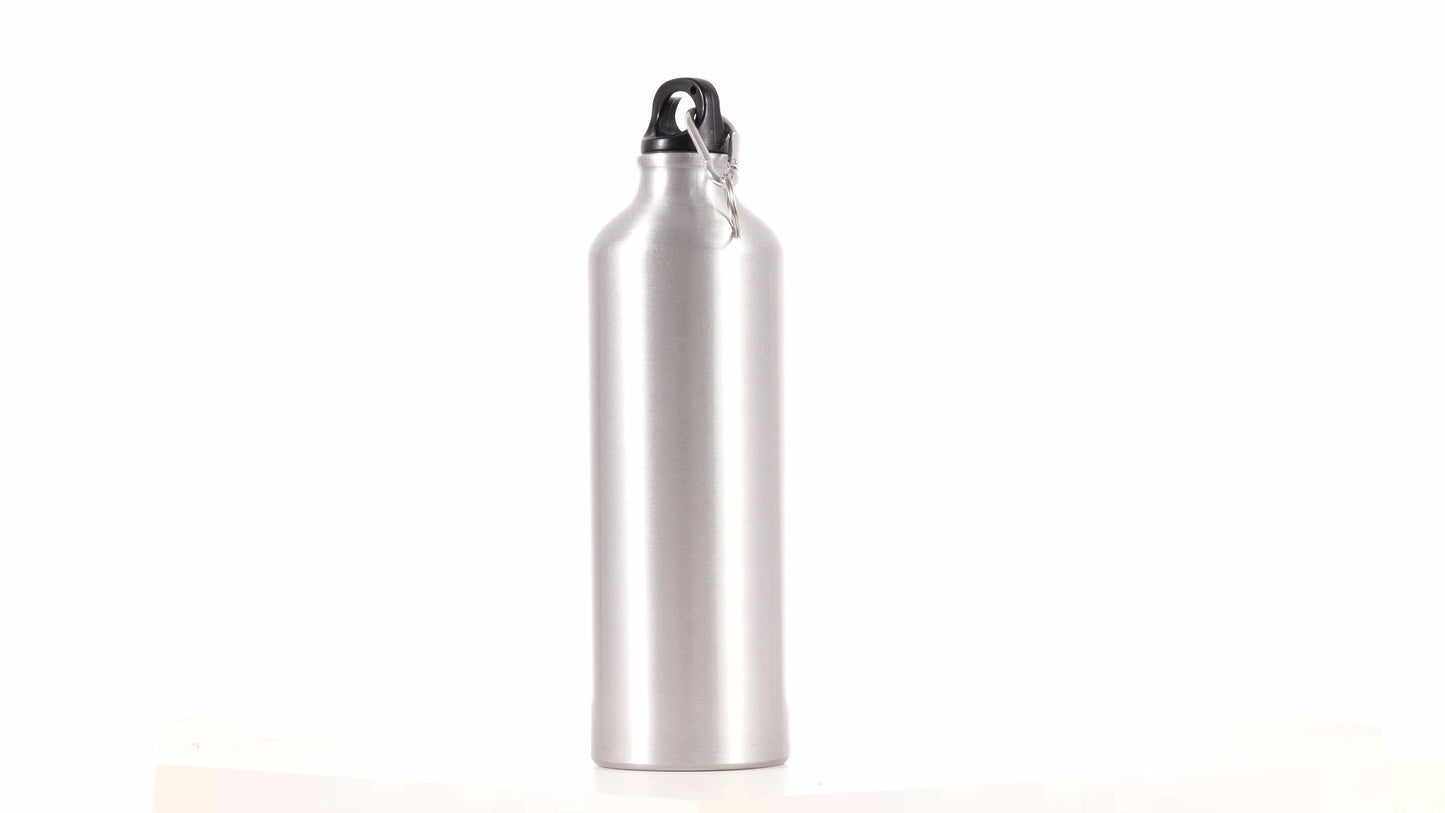 Спортна бутилка сребриста 750ml за сублимация