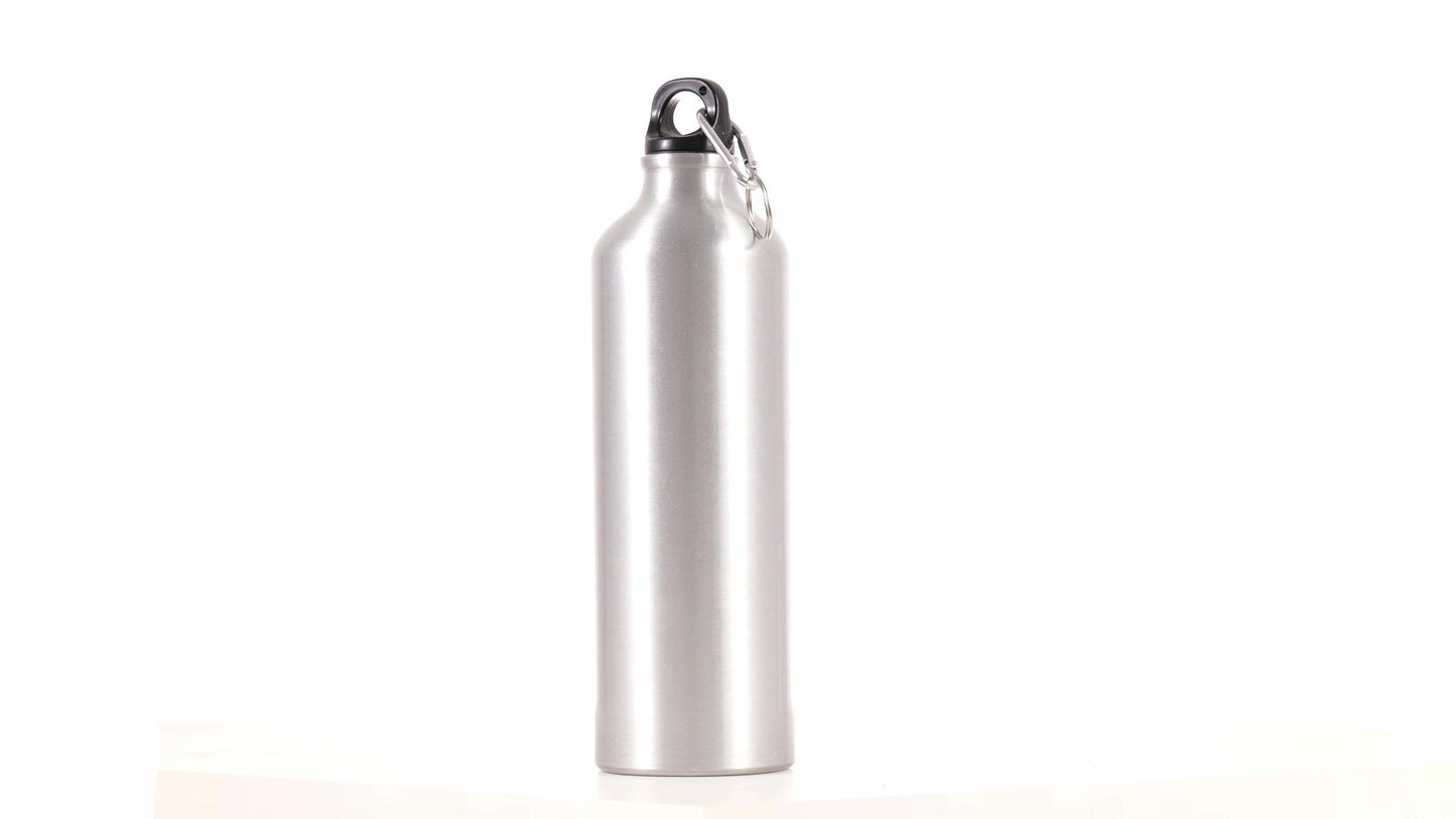 Спортна бутилка сребриста 750ml за сублимация
