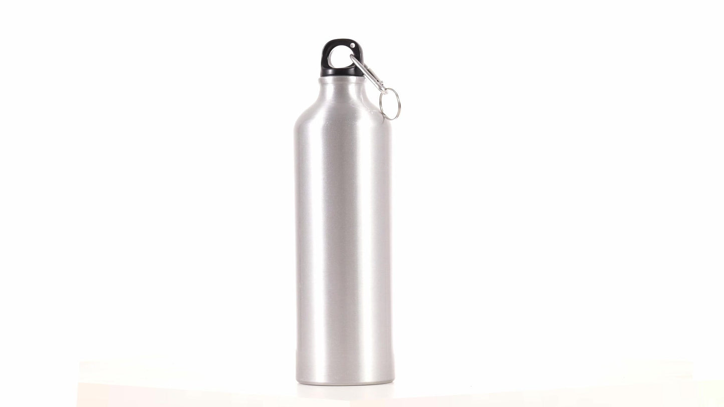 Спортна бутилка сребриста 750ml за сублимация