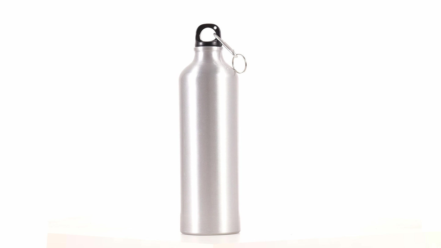 Спортна бутилка сребриста 750ml за сублимация