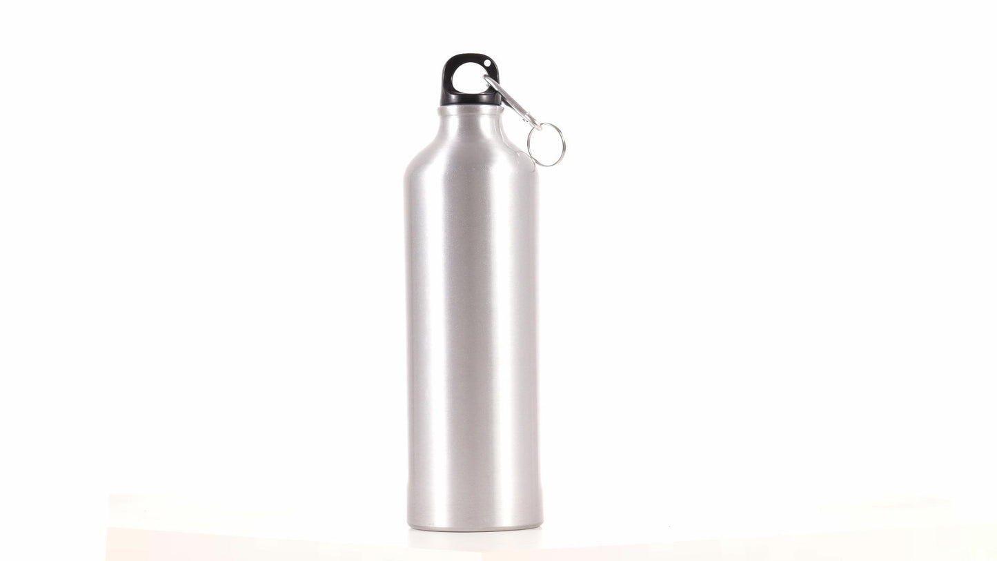 Спортна бутилка сребриста 750ml за сублимация
