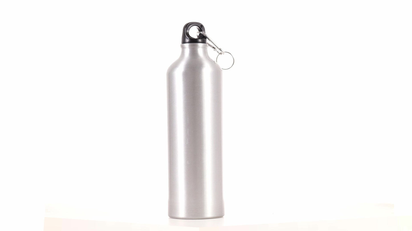 Спортна бутилка сребриста 750ml за сублимация