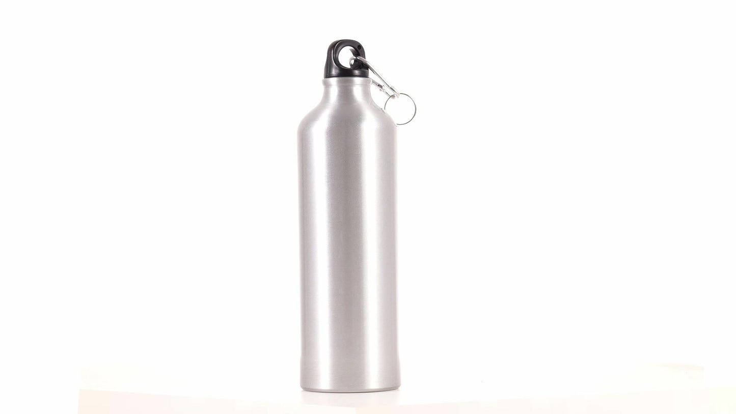 Спортна бутилка сребриста 750ml за сублимация