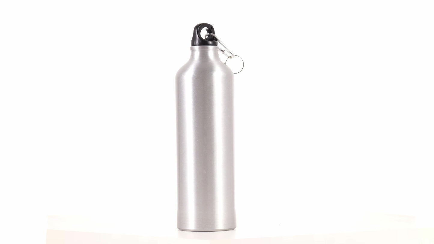 Спортна бутилка сребриста 750ml за сублимация