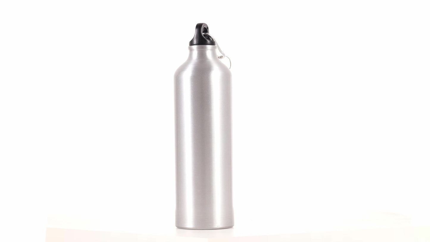 Спортна бутилка сребриста 750ml за сублимация