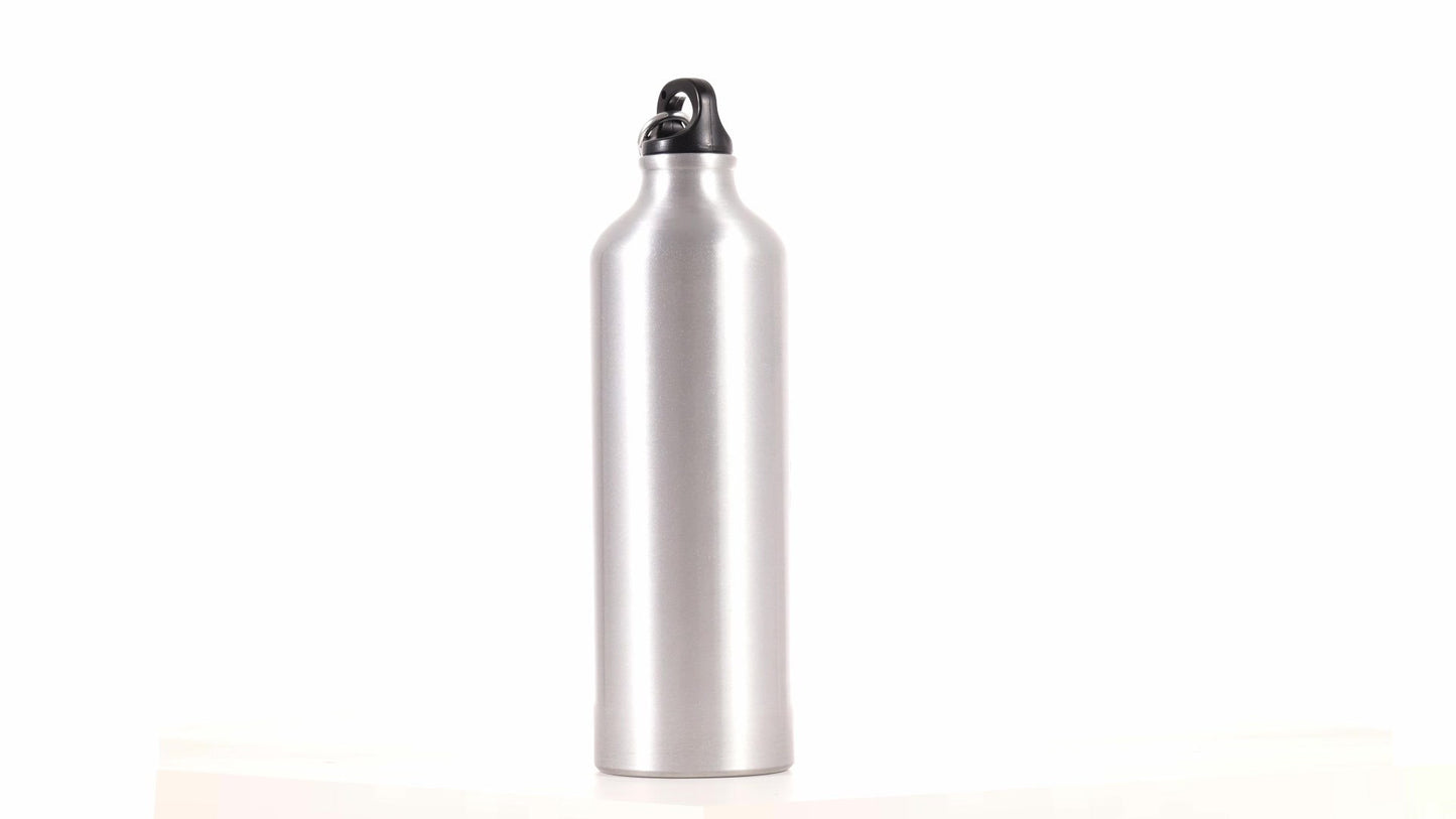 Спортна бутилка сребриста 750ml за сублимация