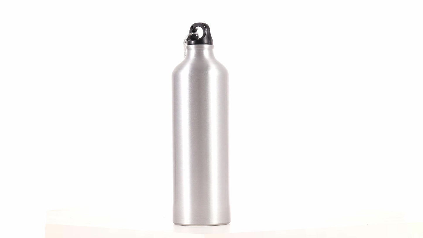 Спортна бутилка сребриста 750ml за сублимация