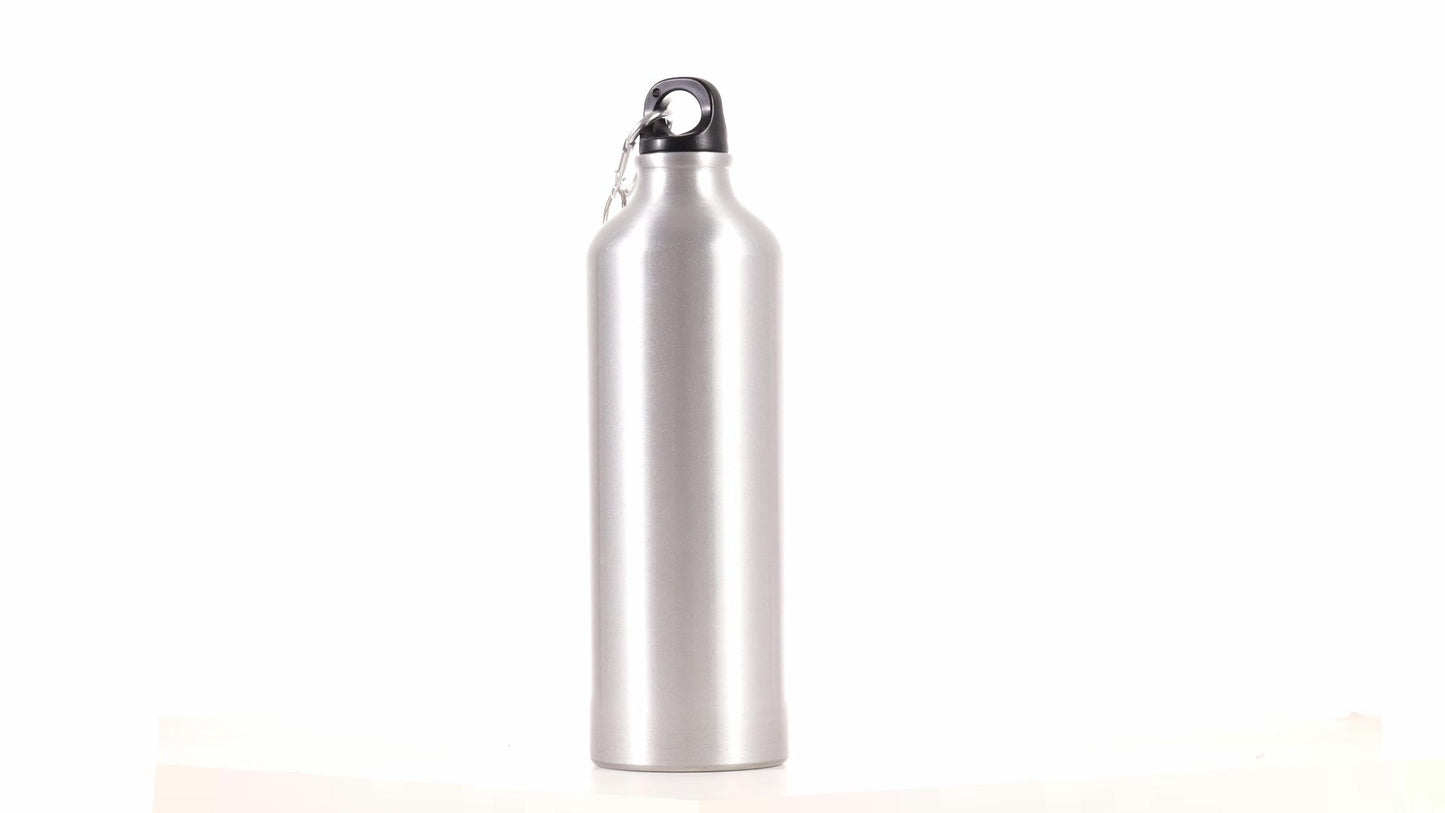 Спортна бутилка сребриста 750ml за сублимация