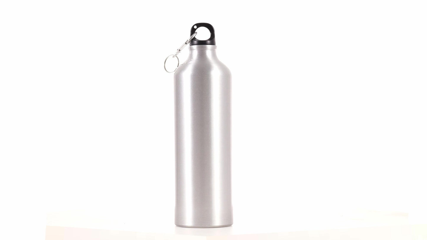 Спортна бутилка сребриста 750ml за сублимация