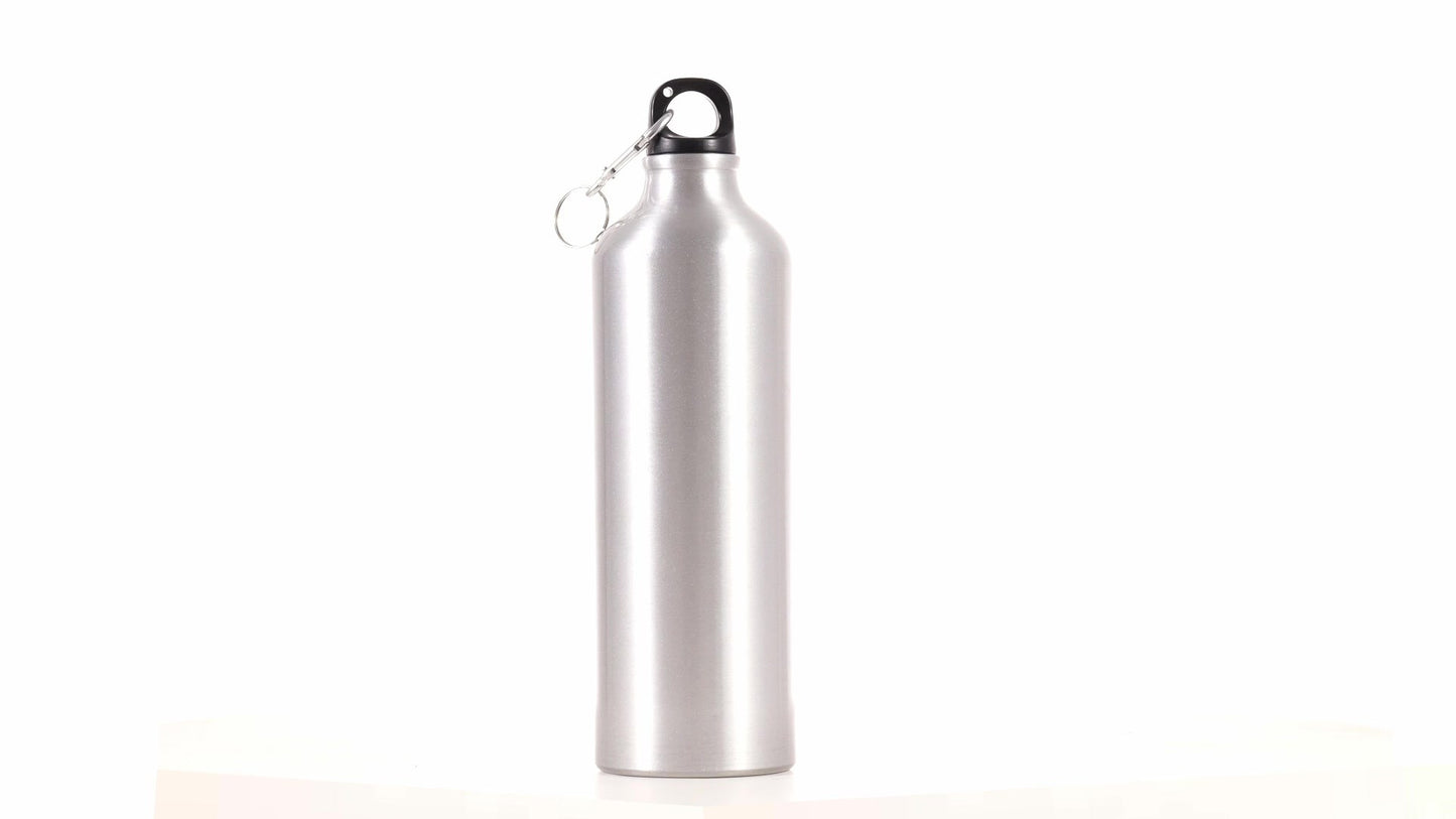 Спортна бутилка сребриста 750ml за сублимация