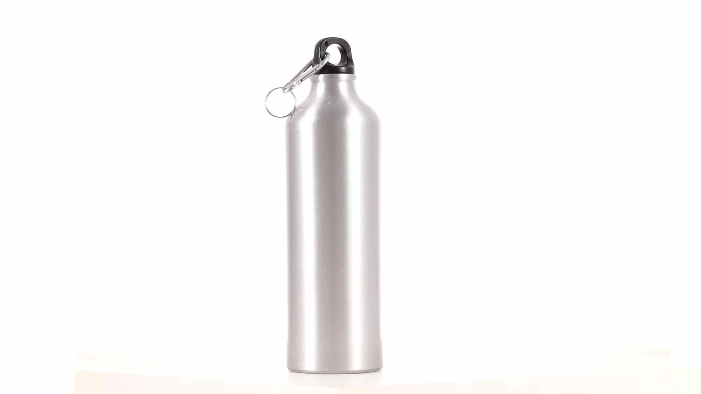 Спортна бутилка сребриста 750ml за сублимация