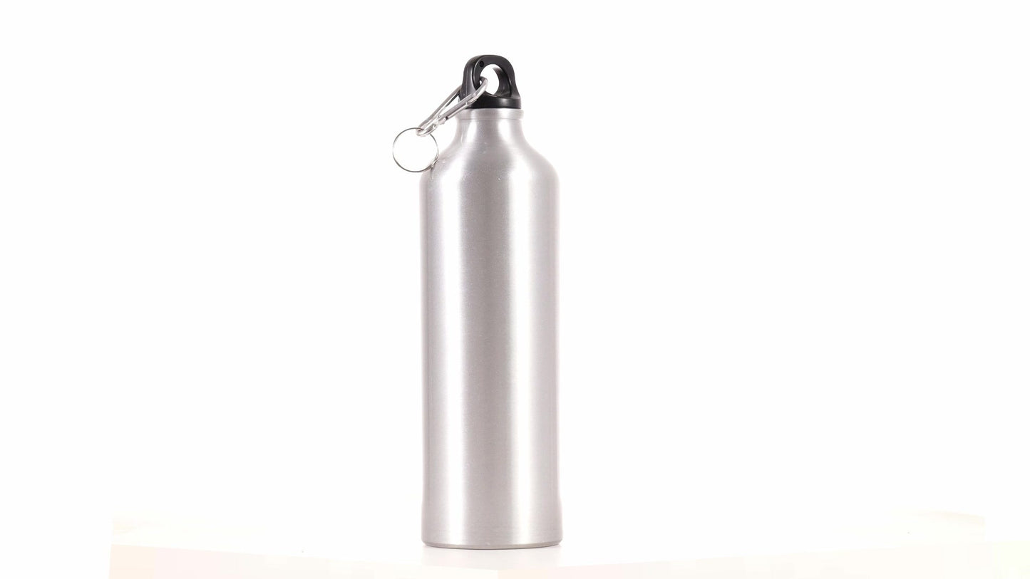 Спортна бутилка сребриста 750ml за сублимация