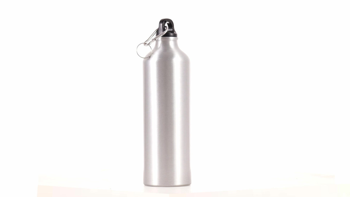 Спортна бутилка сребриста 750ml за сублимация