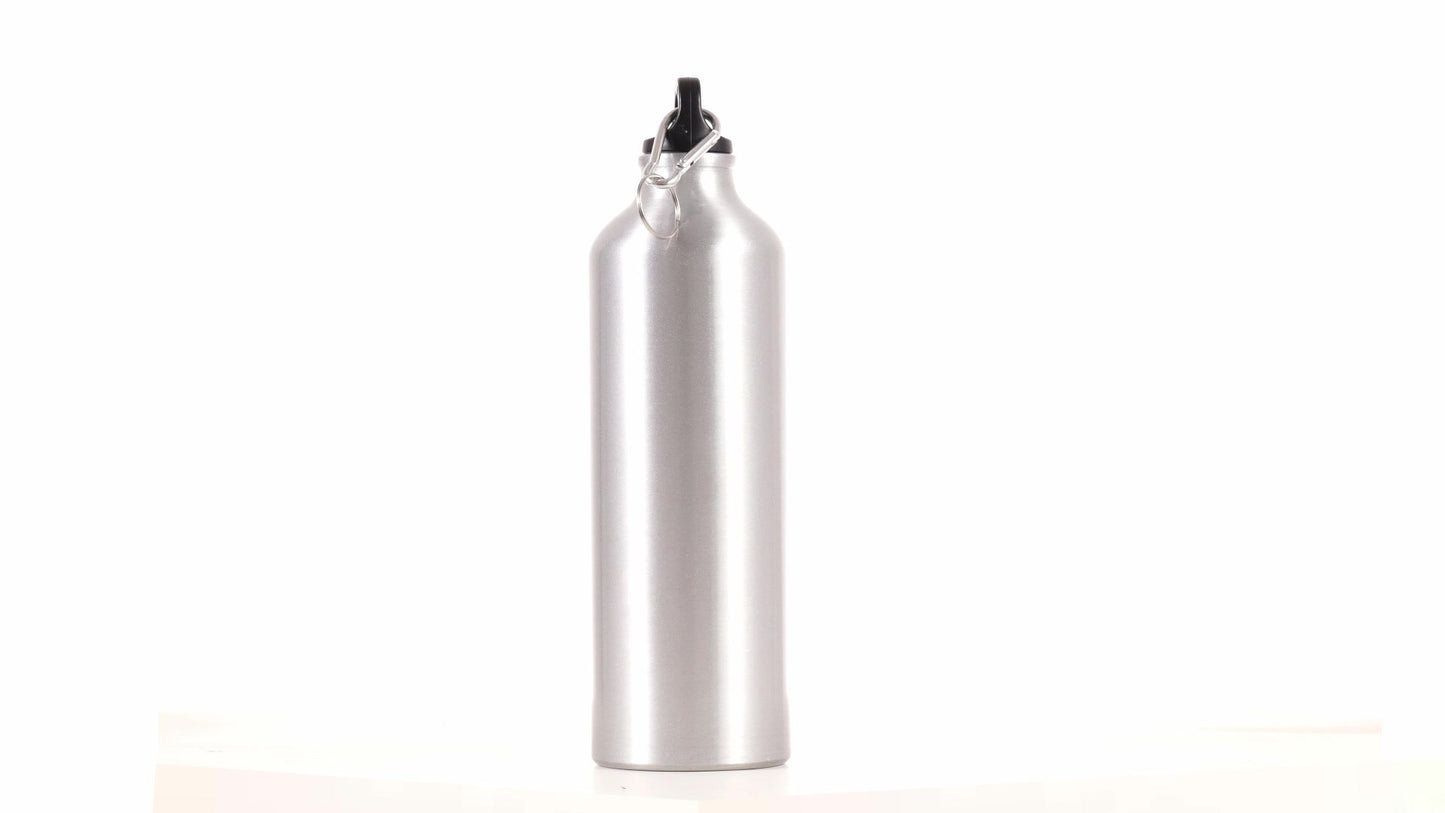 Спортна бутилка сребриста 750ml за сублимация