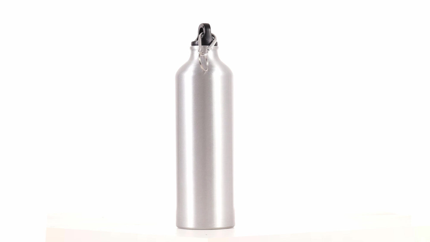 Спортна бутилка сребриста 750ml за сублимация