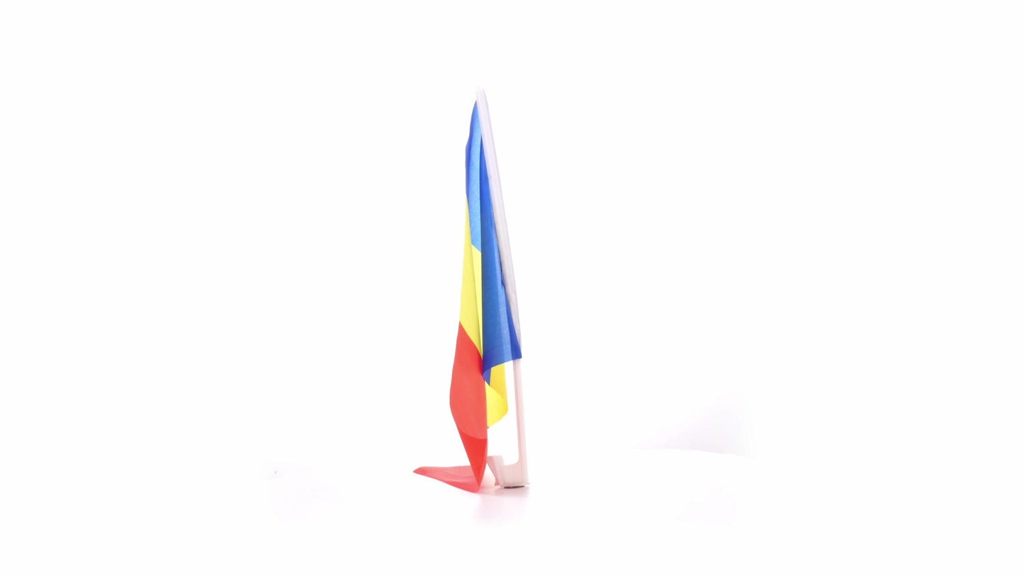 Автомобилен трицветен флаг РУМЪНИЯ