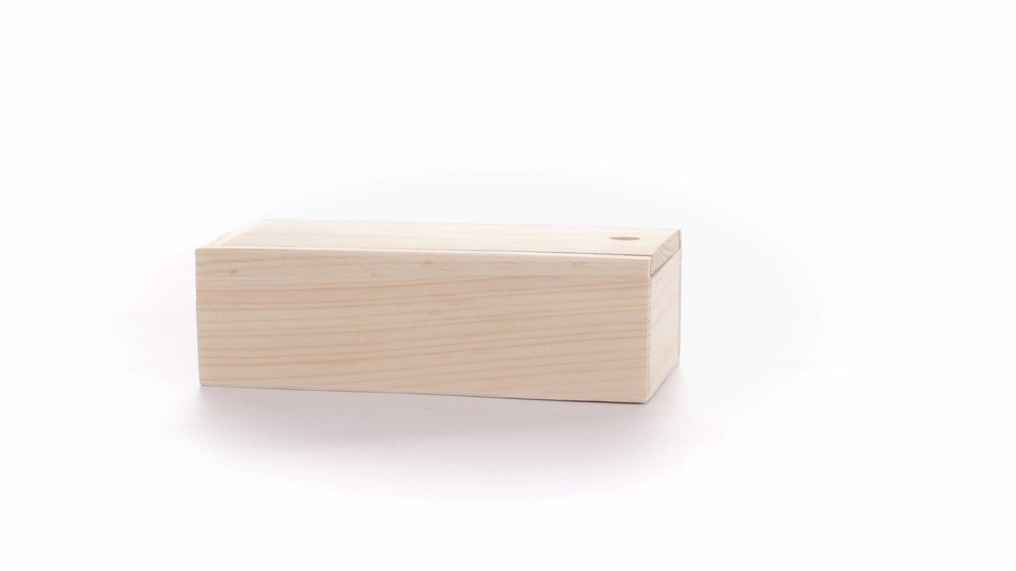 Wooden box SLIDE 15x7x5