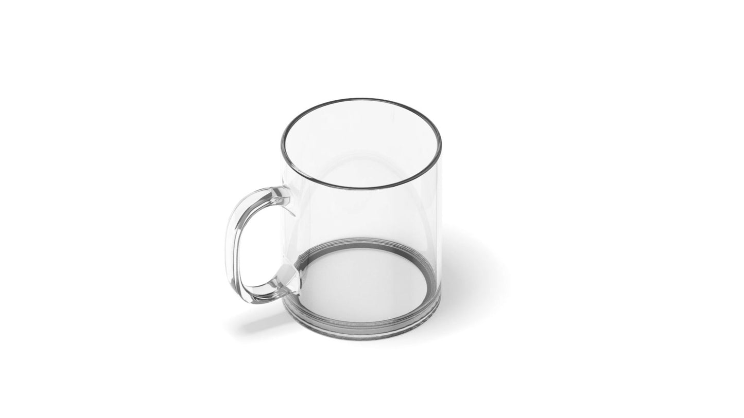 Sublimation glass mug + individual box