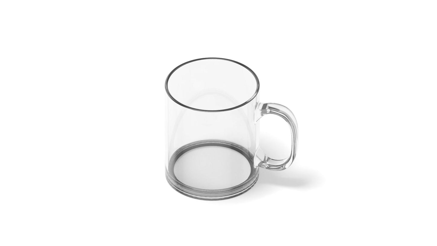 Sublimation glass mug + individual box