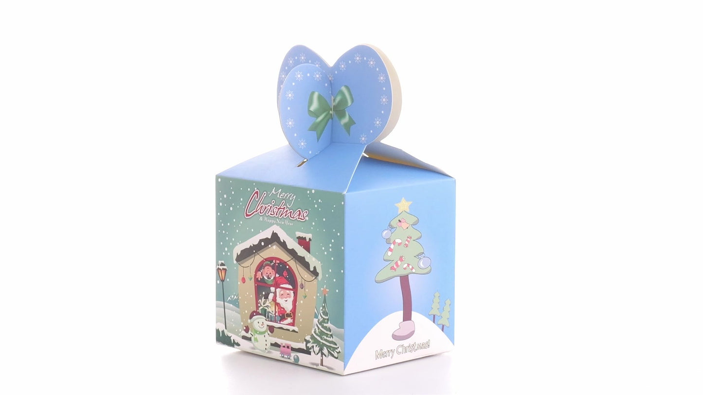 Кутия за 3D коледни чаши синя