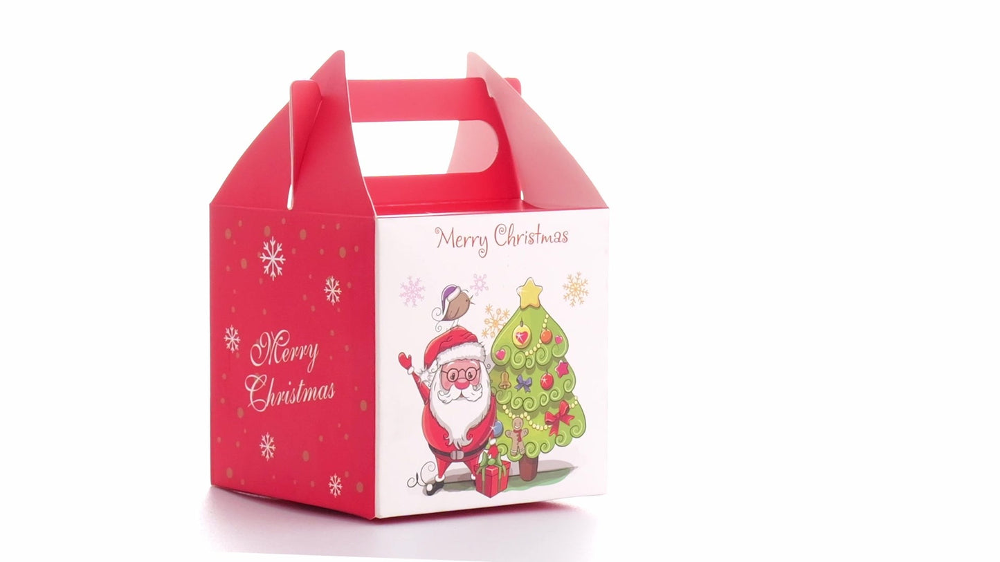 Кутия за чаши 3D Коледа червено+бяло