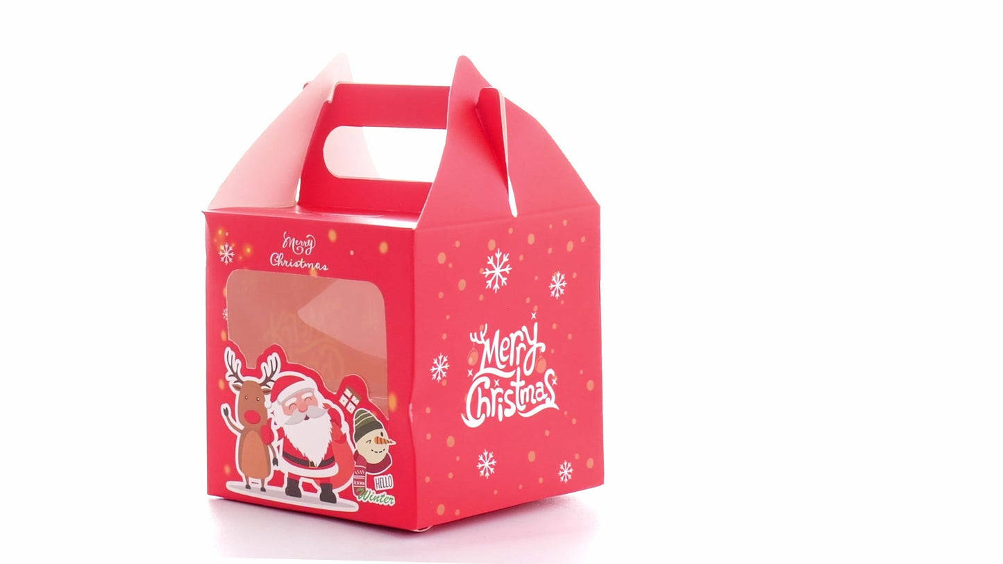 3D Merry Christmas red dog bowl