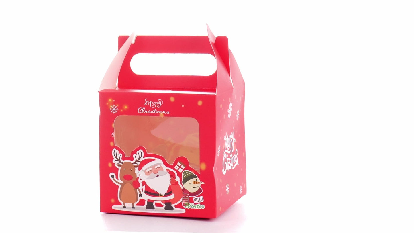 3D Merry Christmas red dog bowl