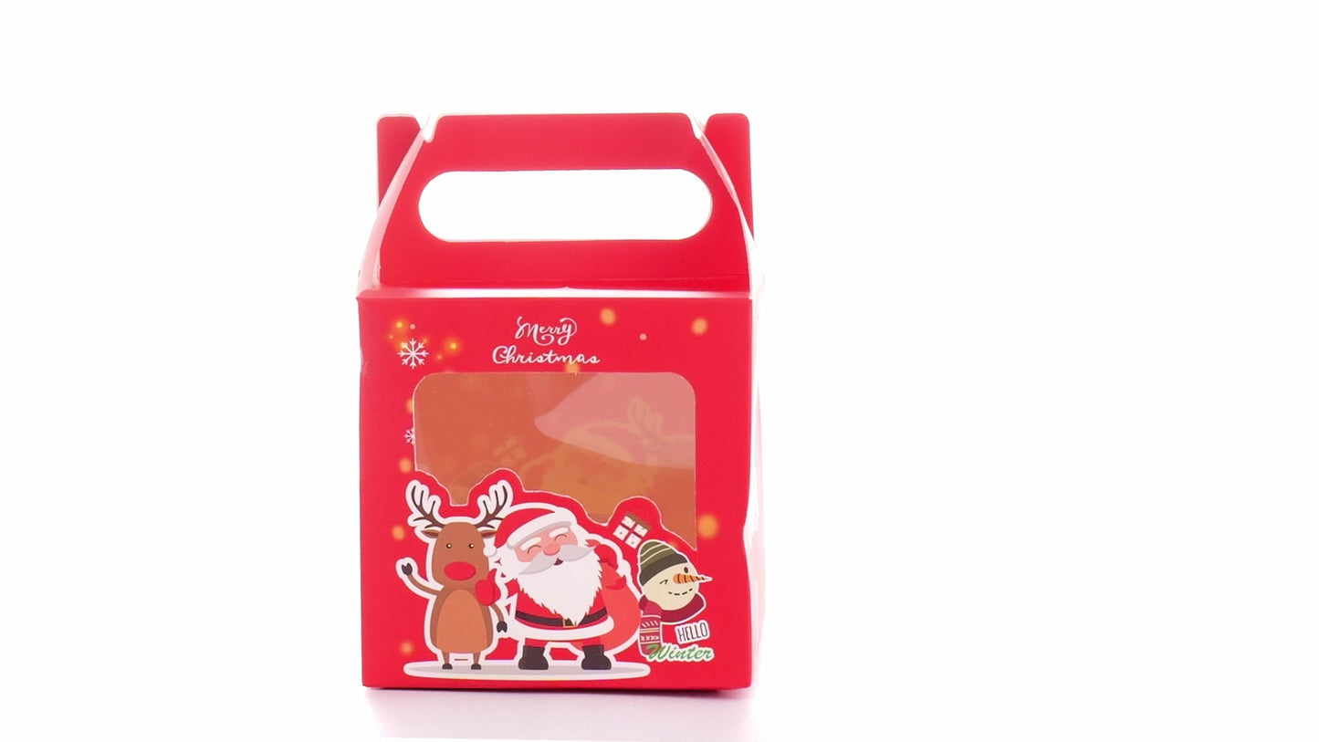 3D Merry Christmas red dog bowl
